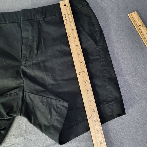 a new day Womens SZ 4 Stretch Black Flat Front Chino Shorts Target - Picture 6 of 8